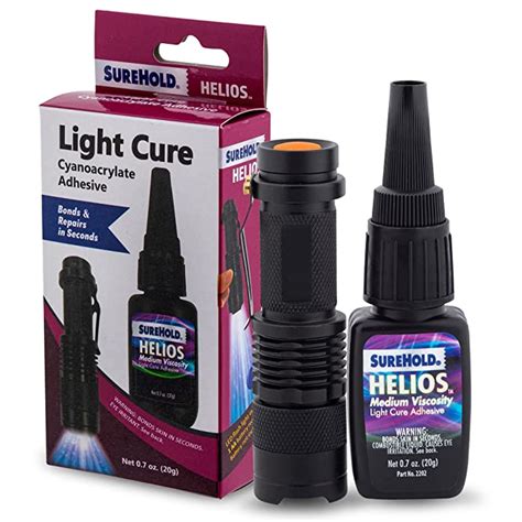 Does UV light make super glue cure faster?
